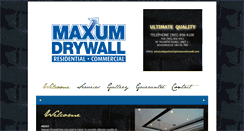 Desktop Screenshot of maxumdrywall.com